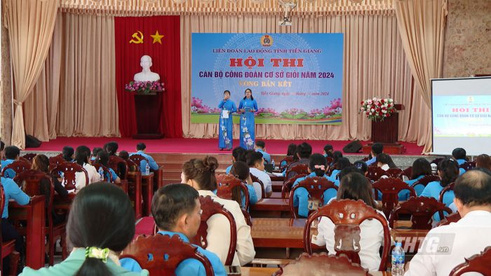 Tiền Giang khai mạc Hội thi Cán bộ Công đoàn cơ sở giỏi